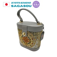makeup box（化妆盒）、Remake product（改造产品）、Japanese kimono obi（日本和服带）、gold thread（金线）＋cow leather（牛皮）＋kimo