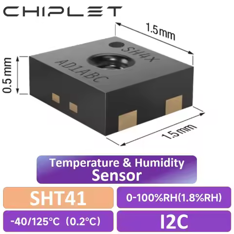 3Pcs SHT41 Temperature And Humidity Sensor Chip SHT41-AD1B-R2 I2C Module 4th Generation Automotive G