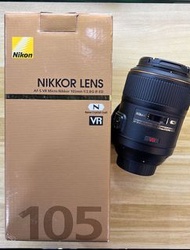 98% Nikon AF-S 105mm f2.8 G VR 105 2.8