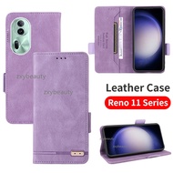 Casing For OPPO Reno 11 Pro 5G 2023 Phone Case Flip Leather Card Slot wallet Bracket Cover For Reno11 11F Reno11F 11Pro Reno11Pro 4G Protection Cases