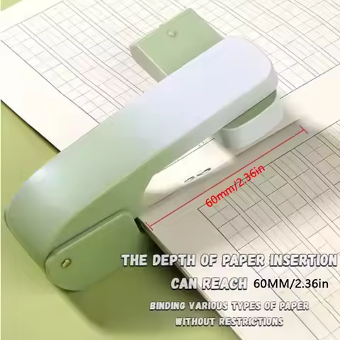 360 Degree Rotary Desktop Stapler Effortless Use 24/6 26/6 Staples Rotatable Stapling Machine Durabl