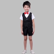Boy Dress British Boy Costume Piano Host Catwalk Suit Flower Girl Dress Boy Children Dress Male B251