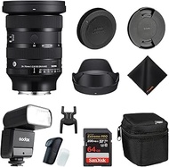 Sigma 24-70mm f2.8 DG DN II Art Lens Sony E| Full Frame Format, Six SLD Elements, Rounded 11-Blade w