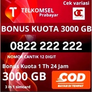 Promo Kartu Perdana Telkomsel Nomor Cantik 12Digit Bonus Kouta 3000GB Support Jaringan 5G