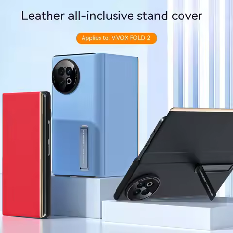 GRMA Original Luxury Ultra Thin Genuine Leather Cover for Vivo X Fold 2 Case Magnetic Shockproof Bus