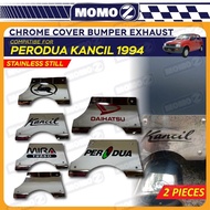 Car Perodua Kancil 1994 K1 Chrome Stainless Still Cover Bumper Exhaust Pipe Cover Protector Perodua 