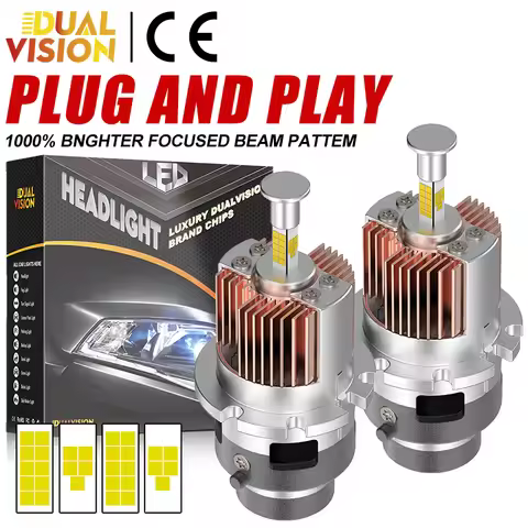 D2S D4S Canbus LED Headlight D4R D2R D5S Xenon Lamp Bulbs D1S D3S D1R D3R 6000K White Plug&Play Repl