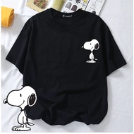 <POPCLOSET SIZE XS-3XL> SNOOPY TSHIRT WOMAN MAN COTTON BAJU T SHIRT PEREMPUAN LELAKI BAJU PLUS SIZE 