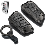 Key Fob Cover for BMW with Keychain, Key Fob Case Compatible with BMW 2 3 4 5 6 7 Series X1 X2 X3 X5