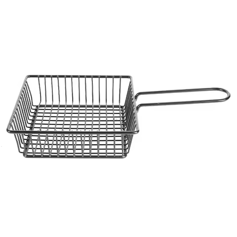 4PC Stainless Steel Frying Basket Multifunctional Mini French Fries Frying Basket Creative Square Oi