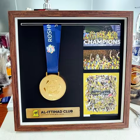 Saudi Pro League 2024–25 Al-Ittihad Champion Medal Frame
