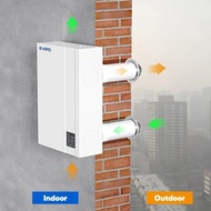 High quality E-VIPO Wall Single Room Ductless Erv Heat Recovery Ventilation System Home Air Heat Rec