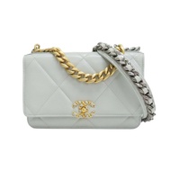 灰色 羊皮 19 WOC 兩用包 金釦 (染色)【CHANEL 香奈兒】 AP0957