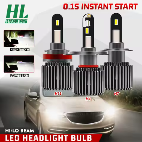 HL H4 H7 H11 LED Headlight Bulb T1A For Car 6000K LED Light Bulb High and Low Beams for Cars Motorcy
