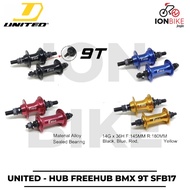 BMX United Free 9T Alloy Free Hub 9T Bicycle 9T Bearing Cricket Loud Sound