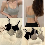 Adjustable 2-Strap Bra, Simple Design, Lightweight, Seamless Hand Pad 234