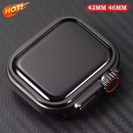 Upgrade Ultra Luxury Metal Full Coverage Case Compatible for Apple Watch 46mm 42mm for watch series 