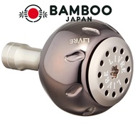 LIVRE 5905 EP40 Knob Single (1 piece) Shimano (B) Brown (IP) & Titanium 28.5g