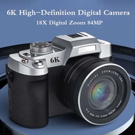 VETEK9 Camera 84MP Digital Camera 6K Camera 3.0 Flip Touch Screen 18X Digital Zoom