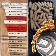 AVAILABLE - Eco Pack Leather Casing Sausage Sleeve Plastic Selulosa Collagen Edible Halal