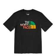 Thenorthface North Face แขนสั้นเสื้อยืดผู้ชายผ้าฝ้ายกีฬาพิมพ์ลำลองชายแขนสั้น5AZC