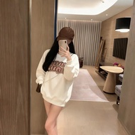 UG910 Miu Miu 2025 New Style Lightweight Luxury Round Neck Sweatshirt - Women's Loose Fit Casual Out