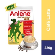 ANLENE Gold 5X High Calcium High Protein Cafe Latte Milk Powder Susu Tepung (220g) [Exp 19 May 2026 