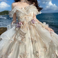 Flower God Flora Dress Embroidered Lolita Flower Wedding Dress Gorgeous Sweet yy2511.26