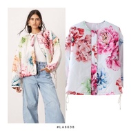 LA6638 - White Blooming Flower | Jacket Jacket