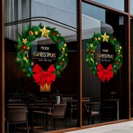 Christmas decorative window stickers, suitable for coffee shops, cake shops, and milk tea shops