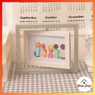 Double-Sided Rotating Photo Frame 4R 5R 6R Photo Printing Cuci Gambar Bingkai Foto Bingkai Gambar