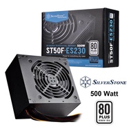 SILVERSTONE ST50F-ES230 V2.0 500w 600w PSU - power supply unit เพาเวอร์คอม เพาเวอร์ซัพพลายคอมพิวเตอร์ เพาเวอร์วัตต์เต็ม 500วัตต์ 80+ ประกันศูนย์ไทย 3 ปี