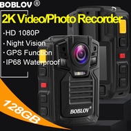 BOBLOV D7 Body Mini Sportes Camera  with GPS 2K HD 1080P Waterproof Night Vision 128GB Work 9H 140°A