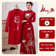 Lotus ao dai, wedding ao dai, bag engagement ao dai, wedding ao dai, bridal ao dai 2025
