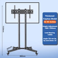 75 Inch Adjustable TV Bracket LED LCD Flat Curved Panel Screen TV Stand with Wheel Easy Assembly