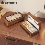 Jewellery Box Solid Wood Exquisite Vintage Accessories Jewellery Organiser Ornament Portable High-En