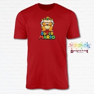 Mario Bowser Dragon_Unisex T-Shirt Tshirt Baju 100% Cotton XS-XXL
