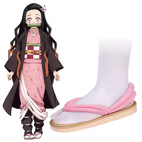 1 Pair Anime Cosplay Shoes Tanjirou Nezuko Zenitsu Giyuu Shinobu Kyoujurou Muichirou Mitsuri Sandals