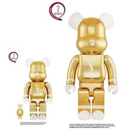 【新貨預訂】 BE@RBRICK OFFICIAL LICENSED PRODUCT OF FIFA 世界盃 QATAR 2022 金色 (100% &amp; 400% / 1000%) World Cup 足球 Football GOLD 可動模型 figure