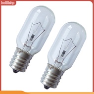 {bolilishp}  2Pcs E17 Oven Bulb High Temperature Resistance Professional Glass Microwave Stovetop Oven Lamp for Dryer