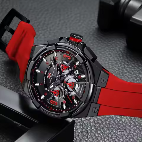 MINI FOCUS Multifunctional Casual Quartz Watch Mens Watches Waterproof Chronograph Wrist Watch with 