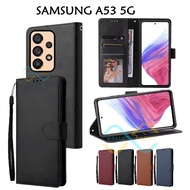 HP Flip Case Samsung A53 5G Wallet Leather Case Premium Casing Samsung A53 5Ghp
