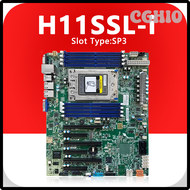 H11SSL-i CGHIO เมนบอร์ดไมโคร Sigle EPYC 7001/7002ชุดประมวลผล M.2 SATA3 DDR4-2400MHZ 7261 7551P 7282 