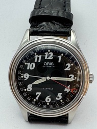 ORIS 21 Jewels Automatic สี่เข็ม เข็มชี้วันที่ก้ามปู ตัวเรือนสแตนเลส นาฬิกาผู้ชาย มือสองของแท้