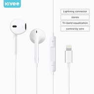 หูฟัง iPhone ของแท้ KIVEE รับประกัน 1 ปี🔥 หูฟัง iPhone ของแท้ หูฟังไอโฟน หูฟังไอโฟนแท้ Lightning Bluetooth Connector พร้อมไมค์ for iPhone 14/14 pro/13/13 pro/12/11/XS/X/8/8Plus/7
