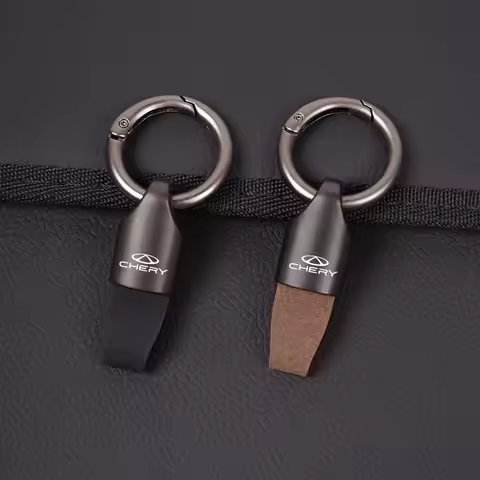 Suede Metal Key Chain Keychain Key Ring Holder For Chery Jaecoo Tiggo 7 Pro 4 3 Fulwin 2 Arrizo 6 QQ