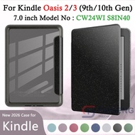 For Kindle Oasis 9th 10th Gen 7'' Glitter Finish Acrylic E-Reader Case Oasis 2/3 CW24WI S8IN40