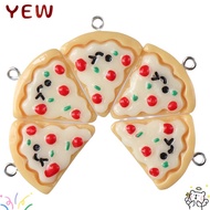 YYE Pizza Charms, Resin 0.93 inch(23.5mm) wide 30Pcs, Smooth and comfortable to touch 1.16 inch(29.5