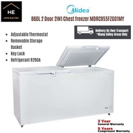 Midea 860L Chest Freezer 2 Door 2in1 MD-RC955FZG01-MY Freezer Freezer Peti Sejuk Beku Peti Freezer
