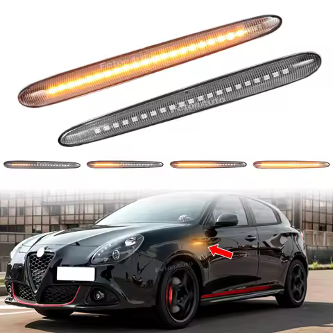 LED Turn Signal Light Side Marker Indicator Dynamic Blinker For Alfa Romeo Giulietta 940 Veloce 2010